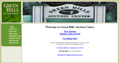 Desktop Screenshot of greenhillsauction.com